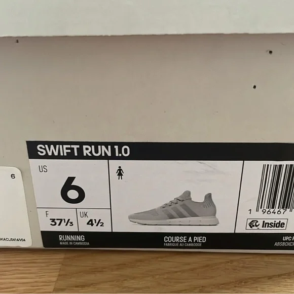 Adidas Swift Run 1.0 US 6 - Picture 8 of 8